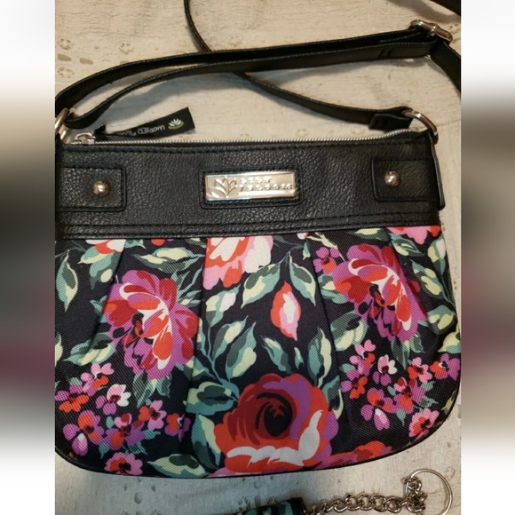 Lily Bloom Romantic Rose Blossom Crossbody And Matching Wallet Floral - Picture 2 of 9